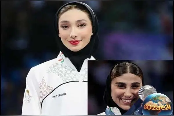 مدال‌آوری تاریخ‌ساز بانوان ایرانی در المپیک ۲۰۲۴ | نگاهی به مدل مانتو کژوال ناهید کیانی و مبینا نعمت‌زاده در مراسم تجلیل