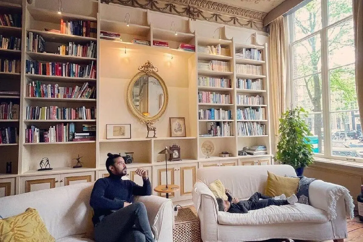 خانه لوکس و منحصربفرد رضا قوچان نژاد در اروپا؛ تصاویری از دکوراسیون فوقالعاده زیبا و سلیقه خاص خانوادهاش