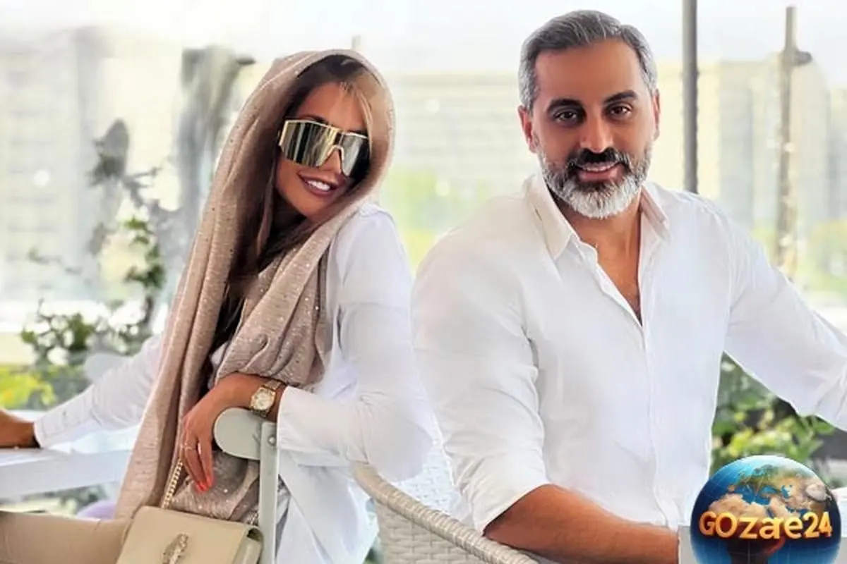 تصویر و طراحی لوکس کیک 3 طبقه سالگرد ازدواج علیرام نورایی با دیزاین اعیانی و خاص