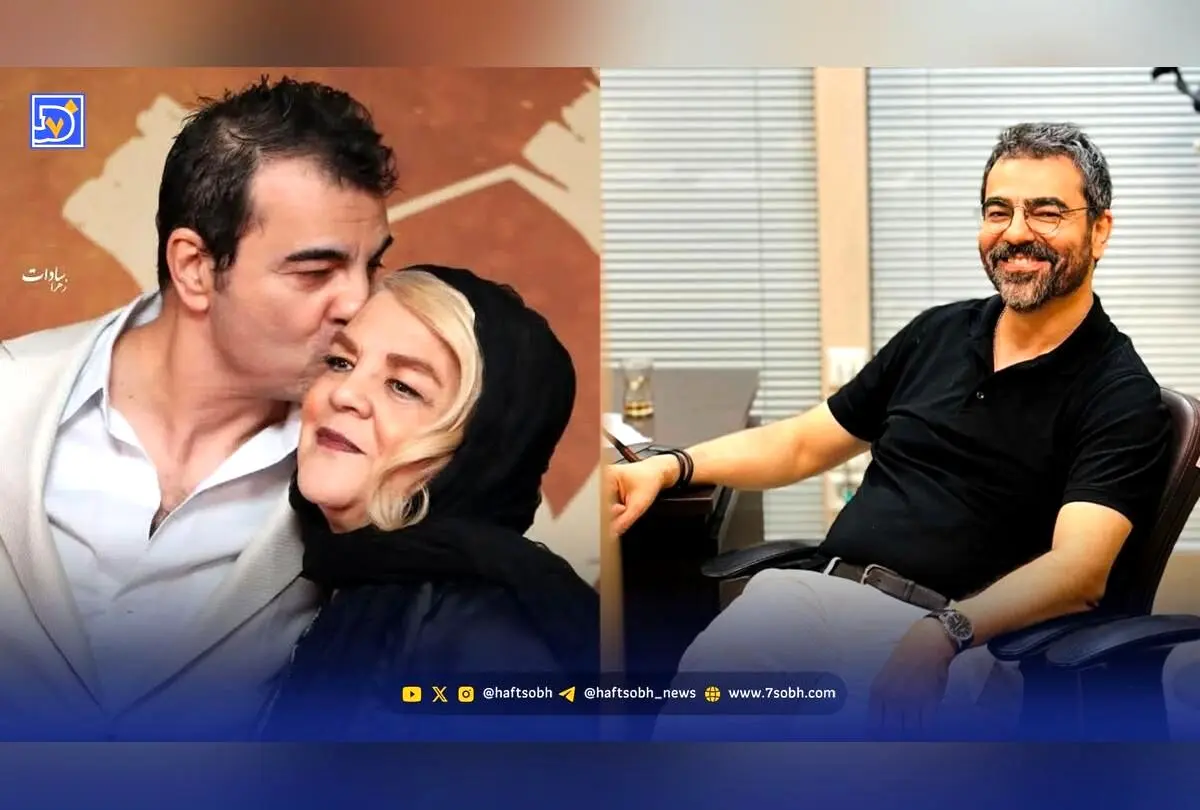 بهزاد خلج بازیگر برتر سینما و تلویزیون ایران با خانواده‌اش در اکران و دریافت سیمرغ بلورین جشنواره فجر