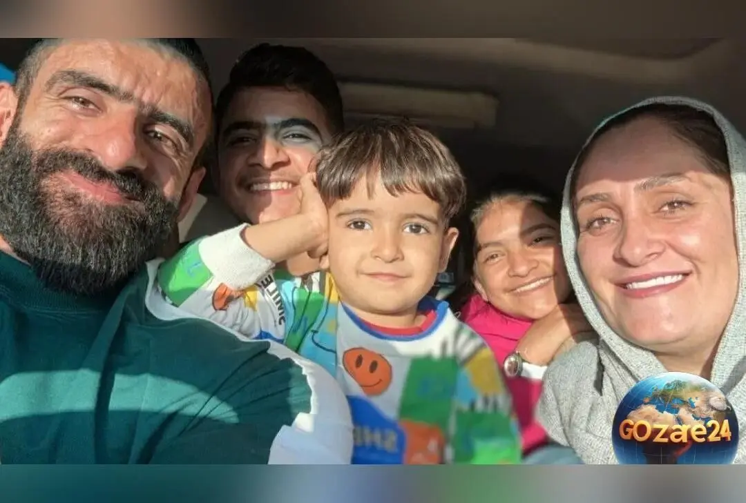 هادی چوپان در سفر خانوادگی به دبی؛ قدم‌زنی عاشقانه با خانواده 5نفره در خیابان‌های درندشت + فیلم