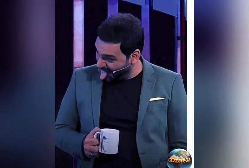 ویدیو خنده‌دار و خاطره‌انگیز از احسان علیخانی و امین حیایی در برنامه عصر جدید: لحظه زبون درآوردن و سلام متفاوت!