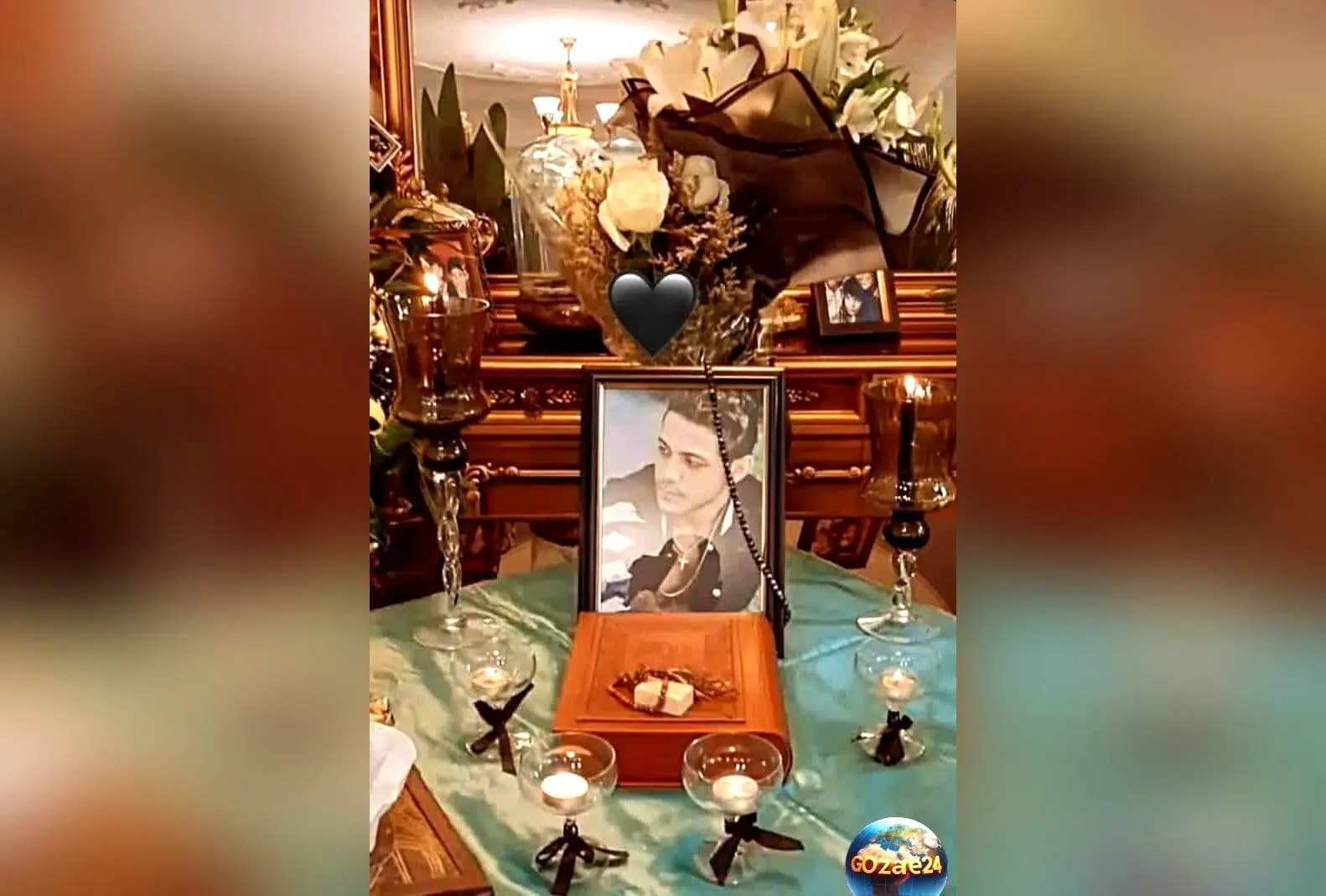 نسرین مقانلو در سالگرد درگذشت پسرش ارشیا میز عزای تزیین شده با گل، شمع و غذاهای شاهانه را به اشتراک گذاشت + متن جگرسوز و تلخ