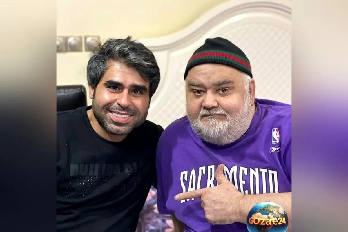 عکس جدید امیر نوری در کنار اکبر عبدی با تی‌شرت عجیب و تغییر ظاهر؛ چاقی دوباره یا استایل خاص؟
