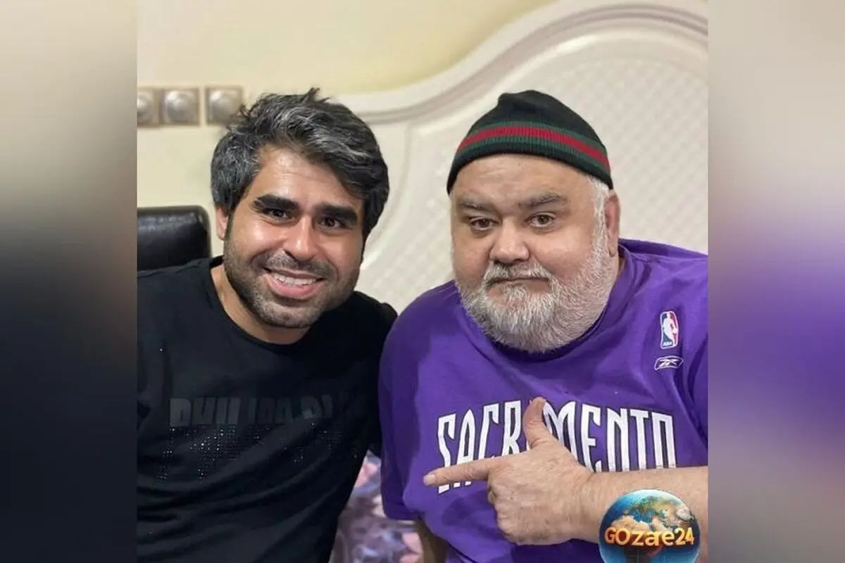 عکس جدید امیر نوری در کنار اکبر عبدی با تی‌شرت عجیب و تغییر ظاهر؛ چاقی دوباره یا استایل خاص؟