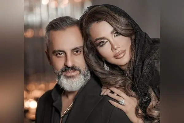 خانه لاکچری علیرام نورایی و همسرش با طراحی مدرن مشکی و طلایی + تصاویر جشن سالگرد