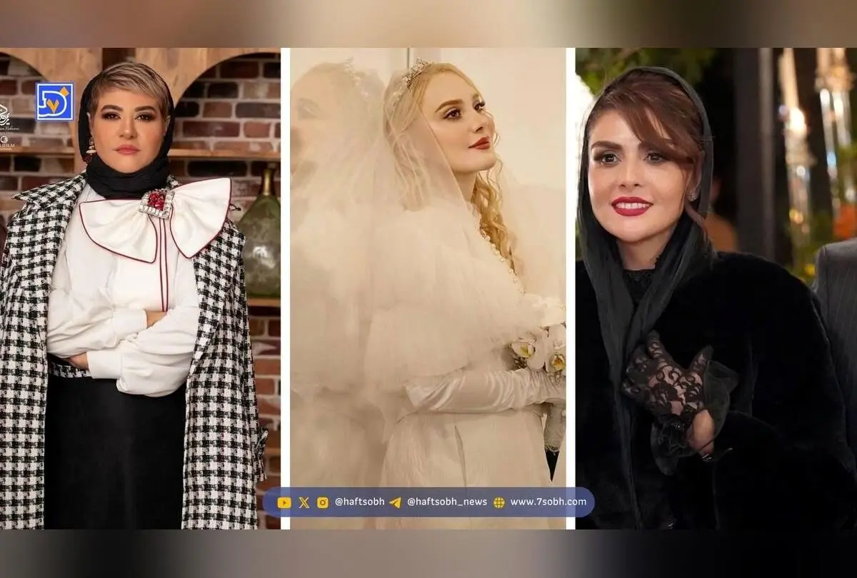 عروسی ستاره‌های سینما؛ مرجانه، رابعه، شقایق و شیوا مکینیان در جشن ازدواج آرام جعفری در ۴۵سالگی