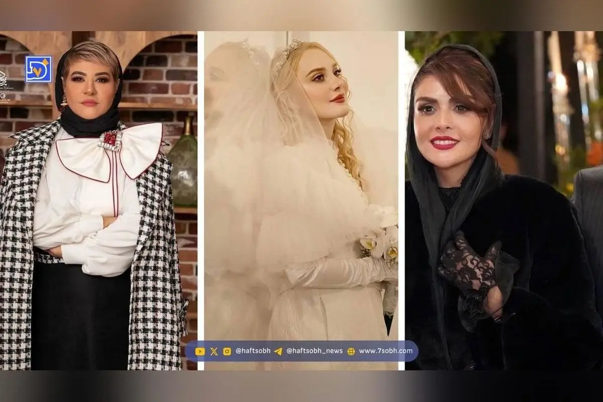 عروسی ستارههای سینما؛ مرجانه، رابعه، شقایق و شیوا مکینیان در جشن ازدواج آرام جعفری در ۴۵سالگی