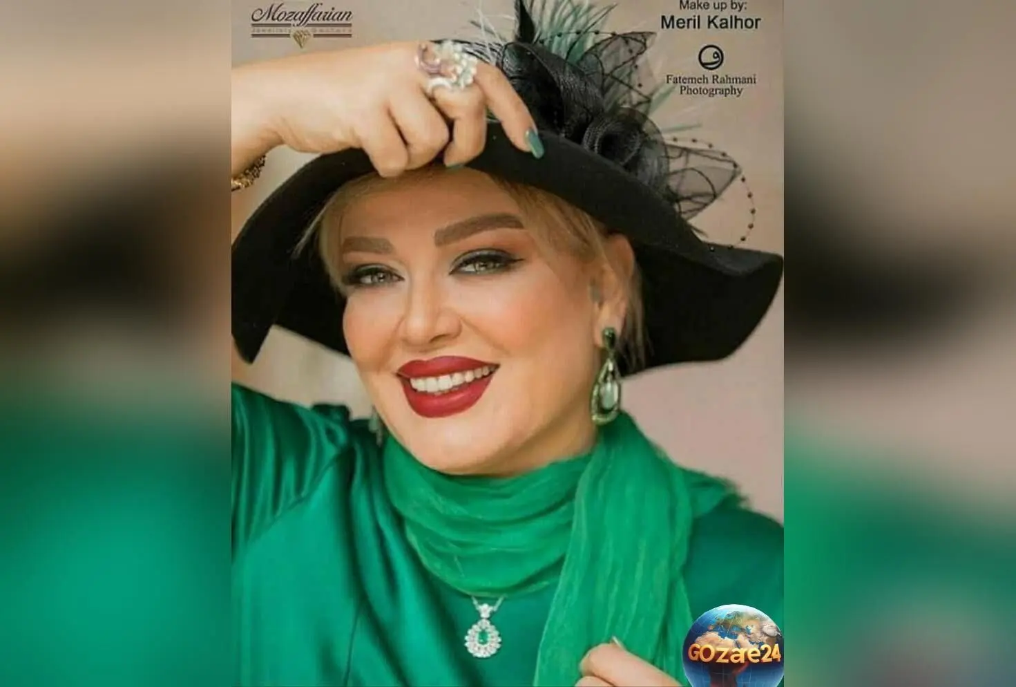 عکس بهاره رهنما در حیاط شیک با استایل سنتی ایرانی و پیام الهام‌بخش درباره خودشناسی و آرامش روانی