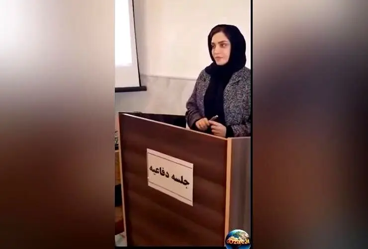 بهنوش طباطبایی در لحظه‌ای استرس‌زا و رنگ‌پریده در جلسه دفاع از رساله دکتری روانشناسی بالینی + ویدیوی لحظه‌های حساس و پذیرایی‌های خانم بازیگر
