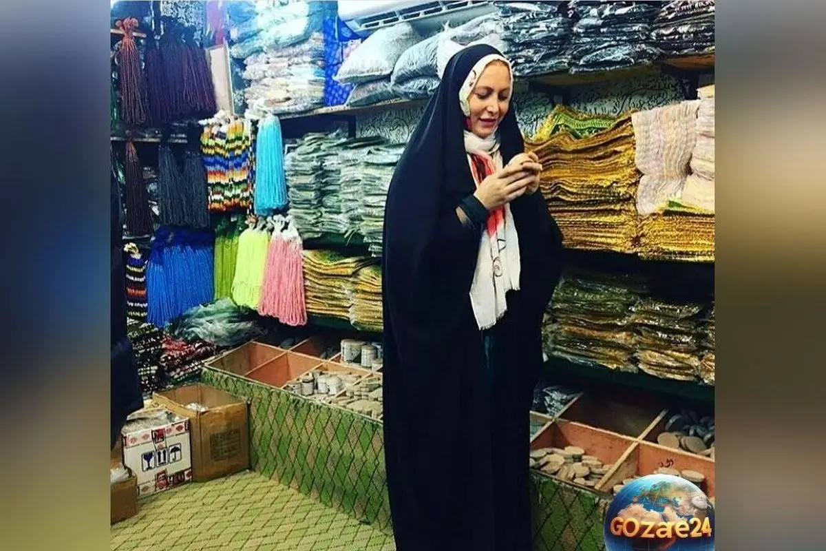 فریبا نادری از سفر معنوی به کربلا و لحظات بی‌نظیر پیاده‌روی اربعین با حجاب و علم مذهبی+عکس