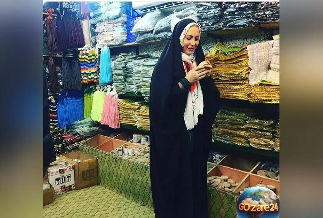 فریبا نادری از سفر معنوی به کربلا و لحظات بی‌نظیر پیاده‌روی اربعین با حجاب و علم مذهبی+عکس