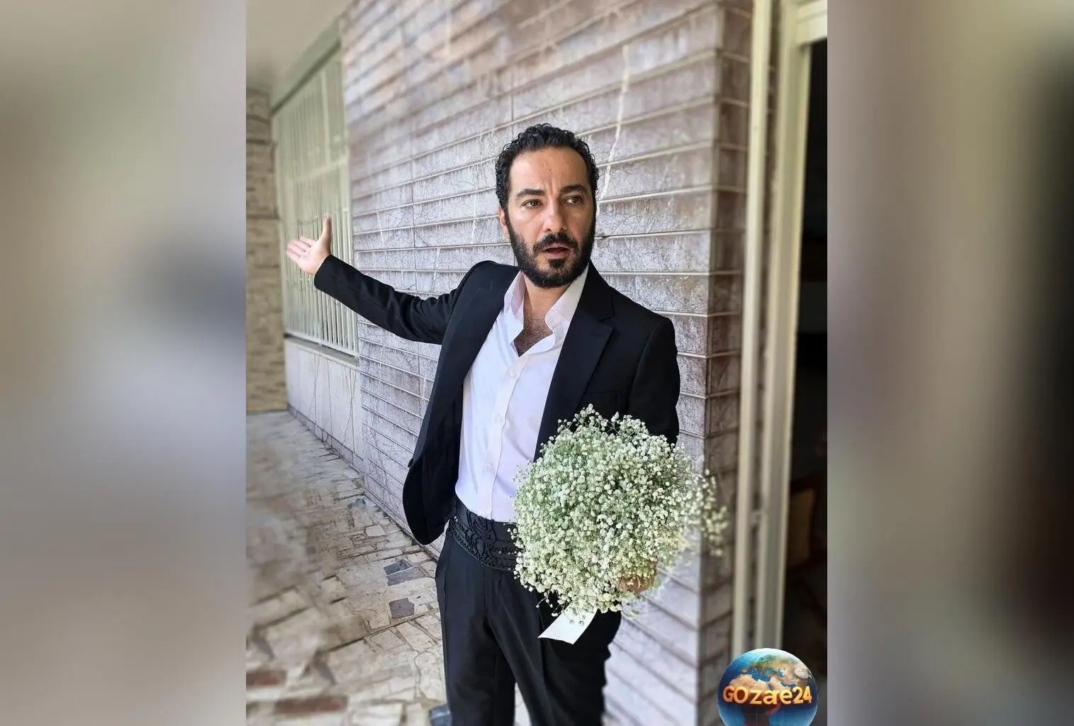 عکس جدید نوید محمدزاده با موهای بلوند و ریش مشکی در کنار همسرش فرشته حسینی در شب تولد؛ تغییر چهره و زندگی هنری پرتلاش