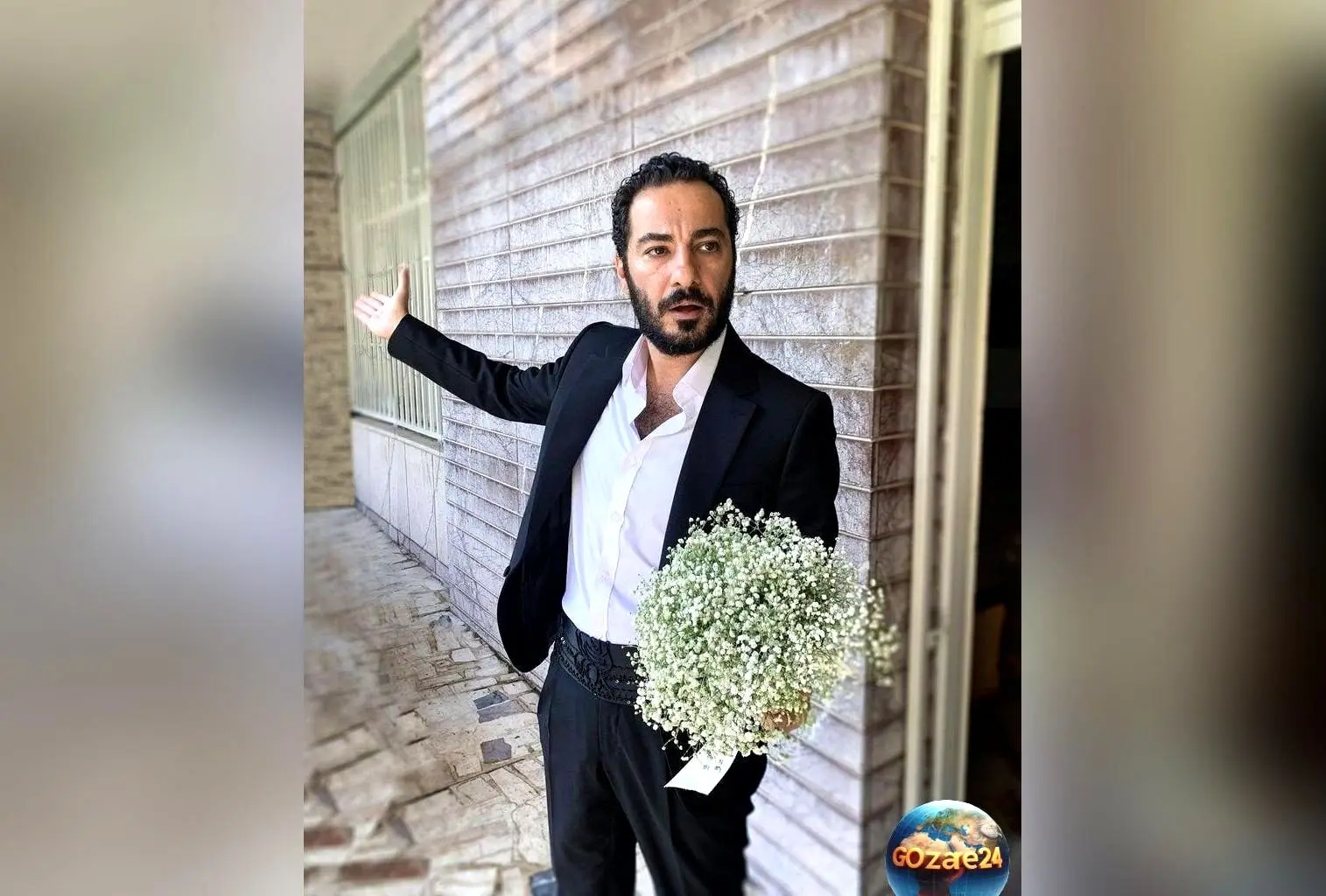 عکس جدید نوید محمدزاده با موهای بلوند و ریش مشکی در کنار همسرش فرشته حسینی در شب تولد؛ تغییر چهره و زندگی هنری پرتلاش