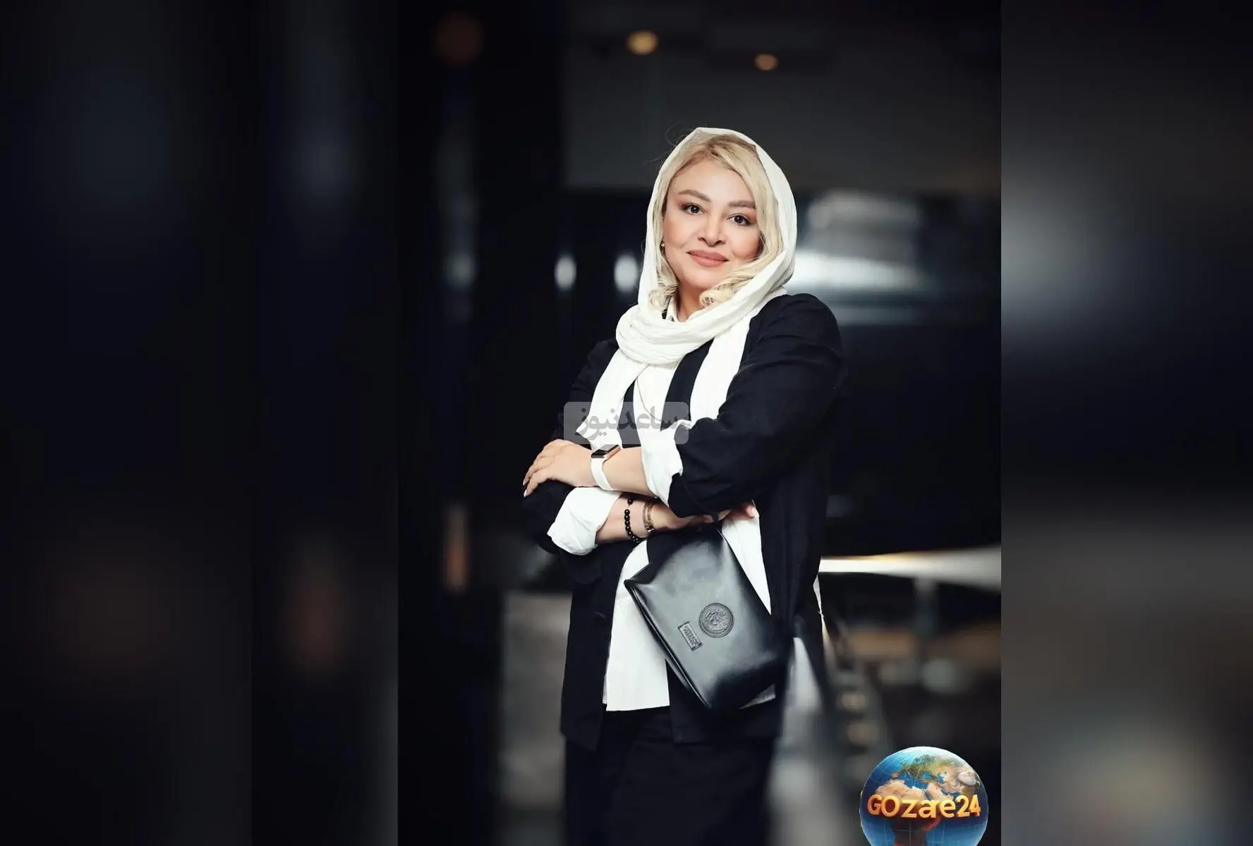 پوشش مشکی و شیک مه لقا باقری در جشن حافظ و حضور در جشنواره موسیقی و تئاتر علی معلم