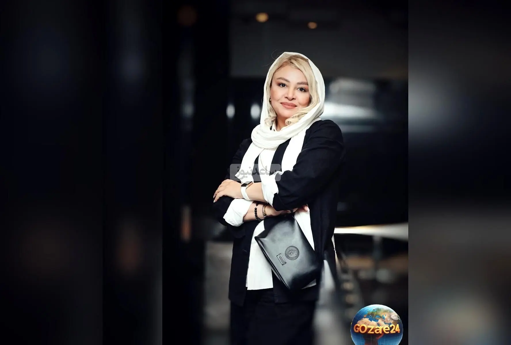 پوشش مشکی و شیک مه لقا باقری در جشن حافظ و حضور در جشنواره موسیقی و تئاتر علی معلم