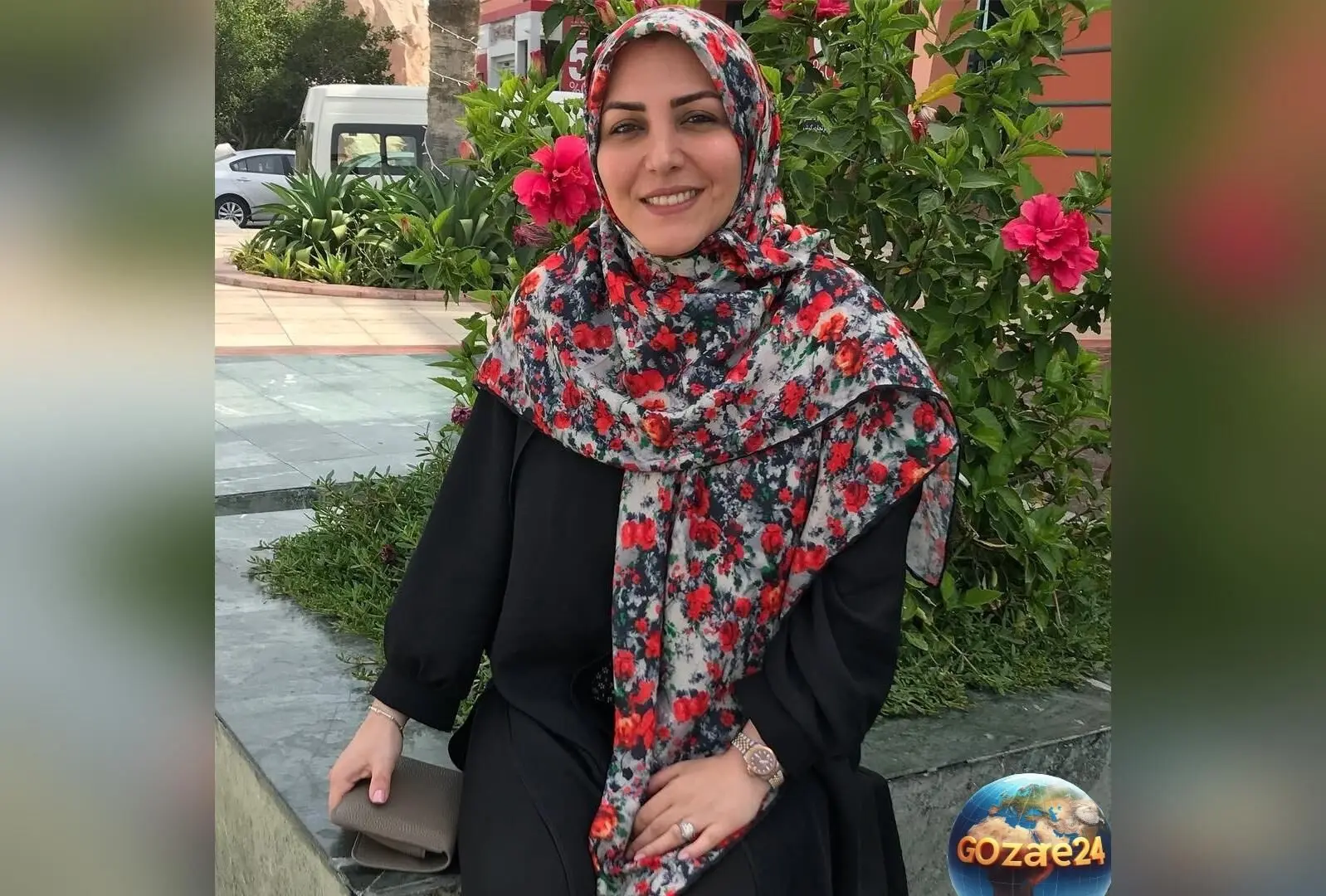 عکس کودکانه و بامزه المیرا شریفی‌مقدم با چادر گل‌گلی + پیام شادی و سلامت در کنار خانواده