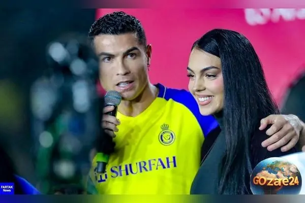 تصویر لاکچری سورپرایز تولد 29 سالگی جورجینا با کیک سه‌طبقه طراحی شده توسط اوستا قناد عربستانی، همراه با واکنش رونالدو