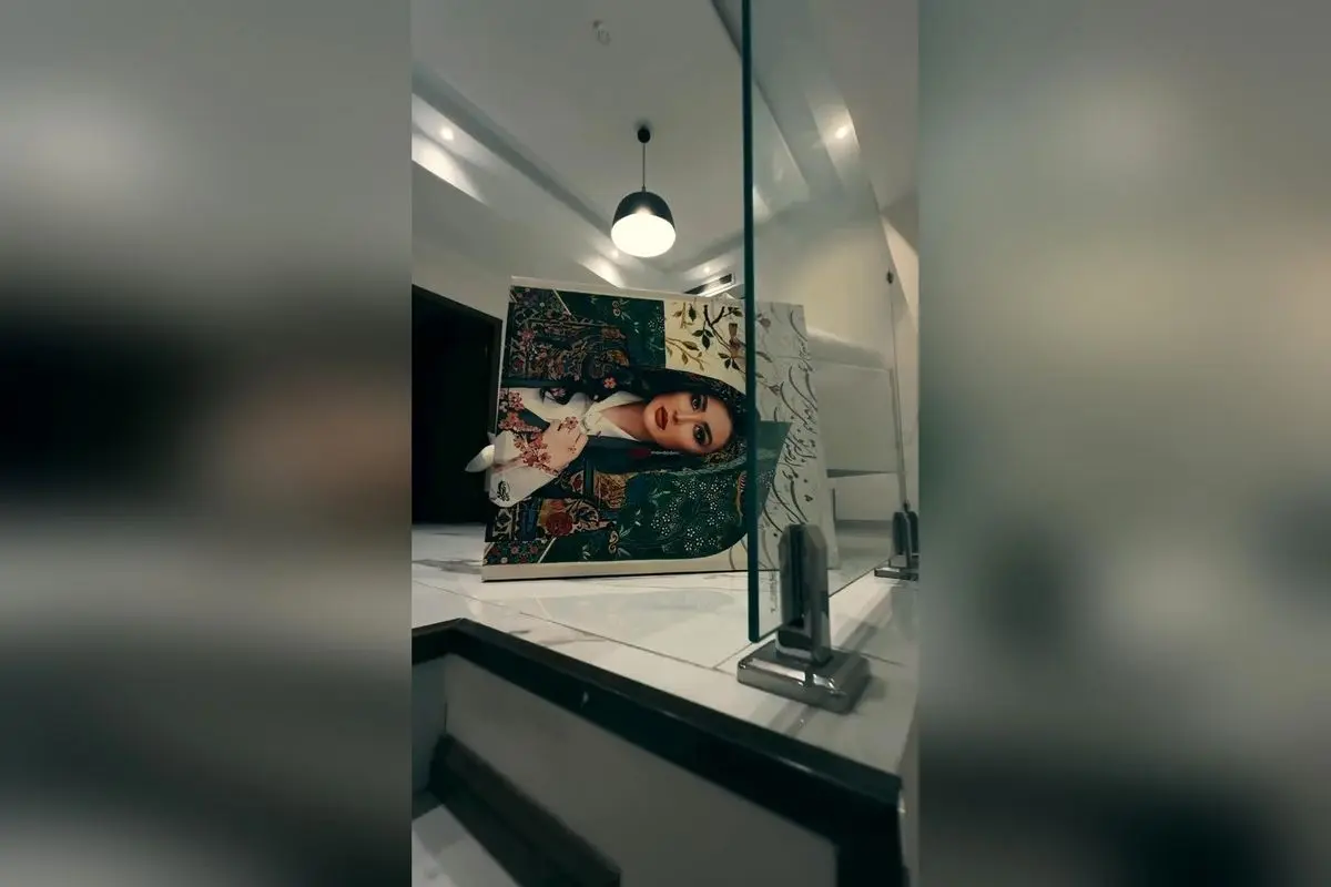 پرتو هنری مریم معصومی: تابلو خط و نقاشی با احساس عاشقانه و طراحی منحصربه‌فرد توسط @naziiii_farahmand