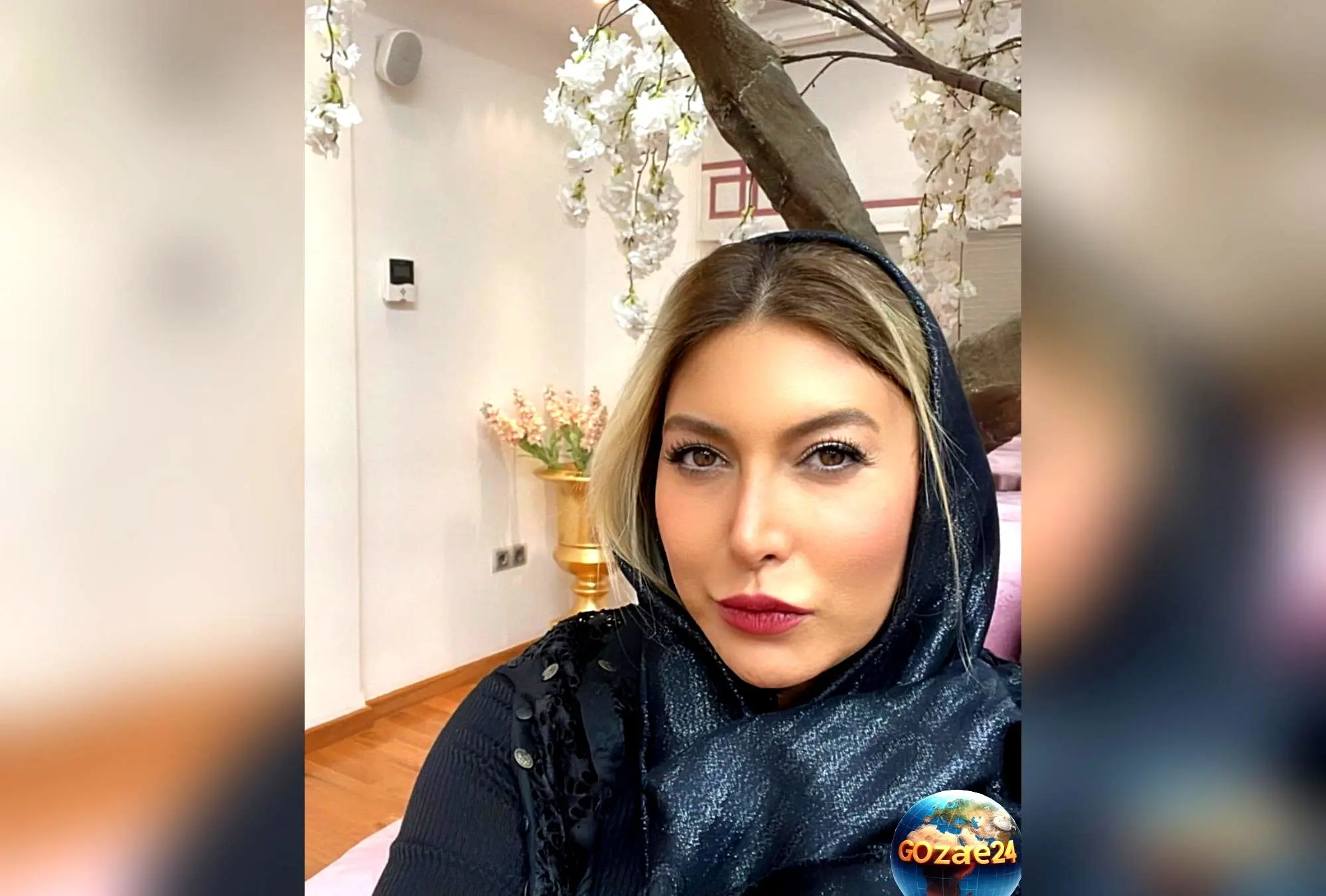 حیاط سرسبز و لوکس خانه پولدار فریبا نادری در زعفرانیه غوغا به پا کرد!