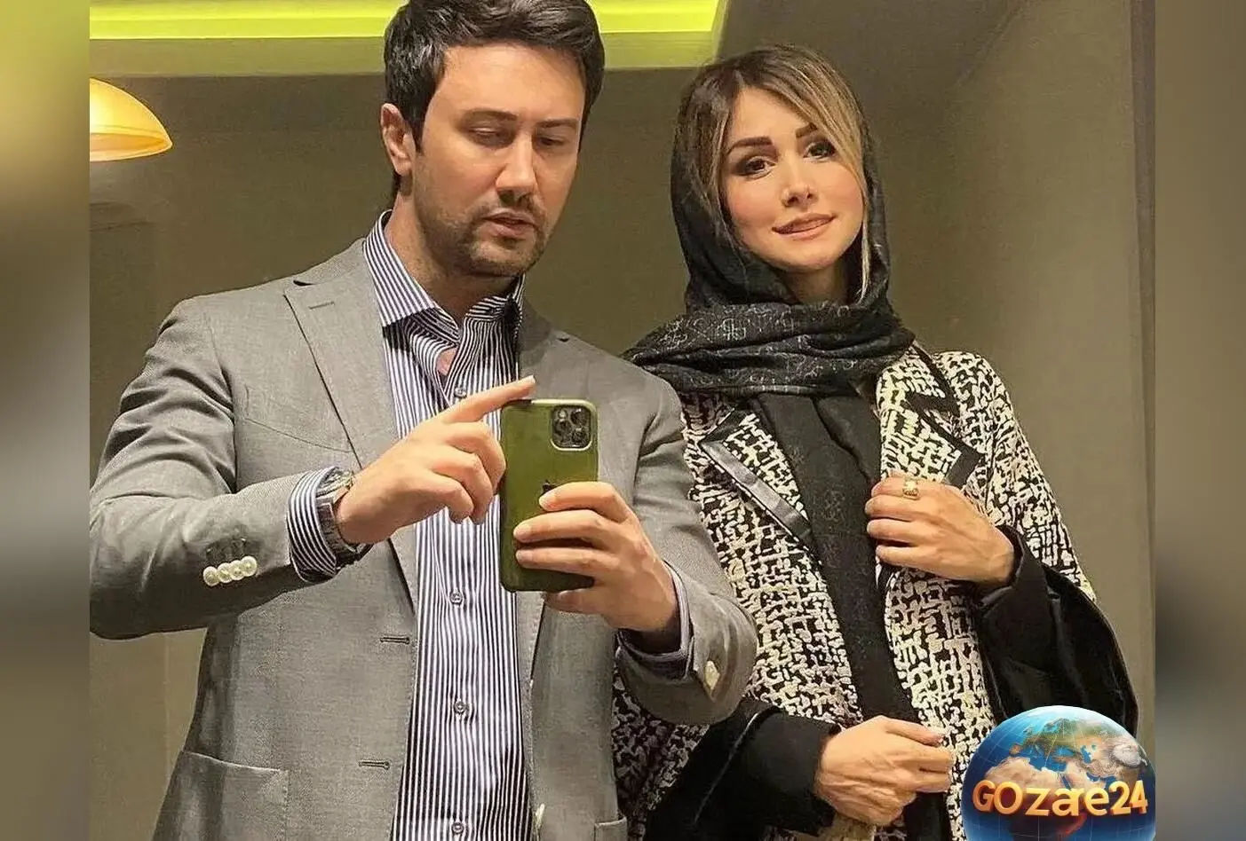 عکس خانواده شاهرخ استخری در خانه لوکس و باشکوه همراه با همسر و دخترش
