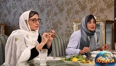 تصویر کیف لاکچری سیما تیرانداز در شام ایرانی با قیمت ۲۵۰ دلار و برند مایکل کورس