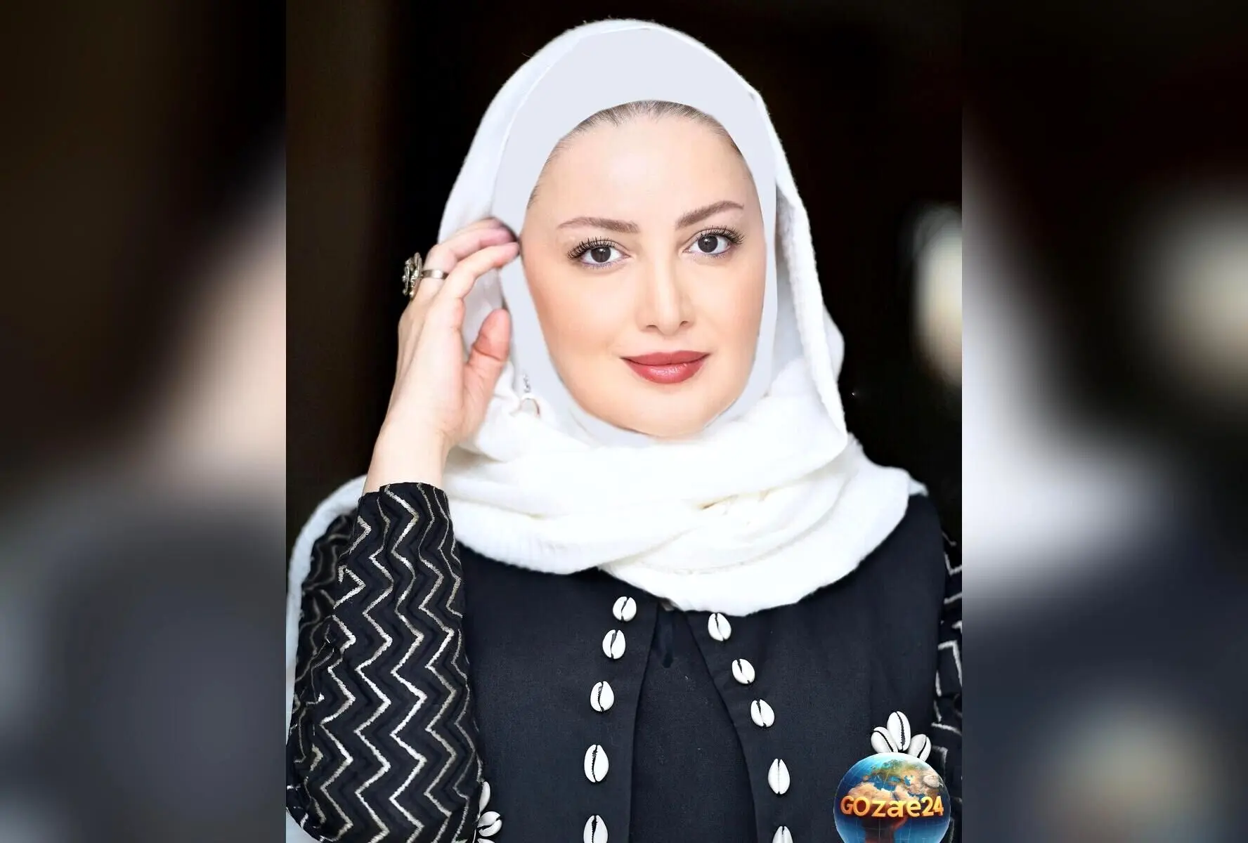 شیلا خداداد در مراسم رونمایی از کتاب جدیدش با استایل هنری و کالی‌گرافی شعری از مولانا