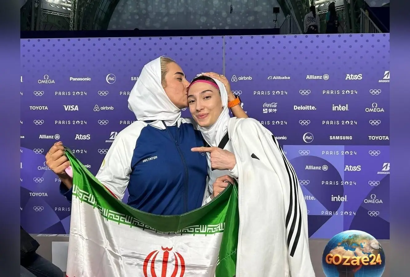 یادی از مدال برنز المپیک پاریس ۲۰۲۴؛ مبینا نعمت‌زاده، دختر ۱۹ ساله ایرانی، در کنار استاد ساعی و خانواده در تاریخ ورزش ایران