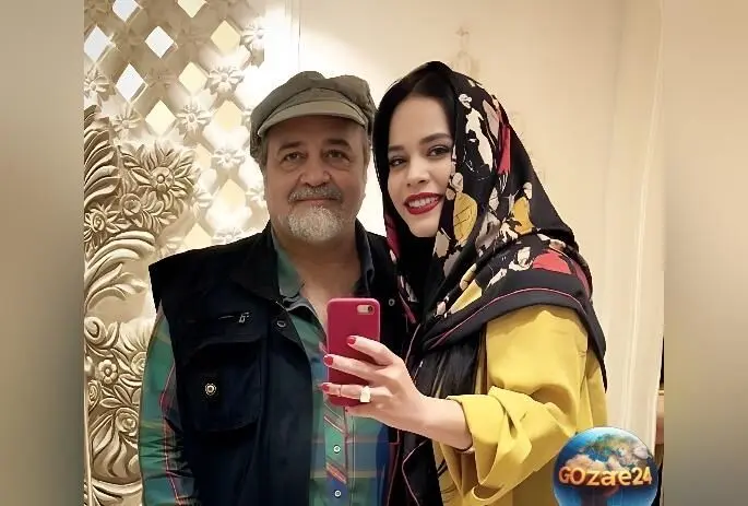 تصویر جذاب و بامزه کودکی ملیکا شریفی‌نیا در آغوش پدرش + داستان زندگی و موفقیت‌های او
