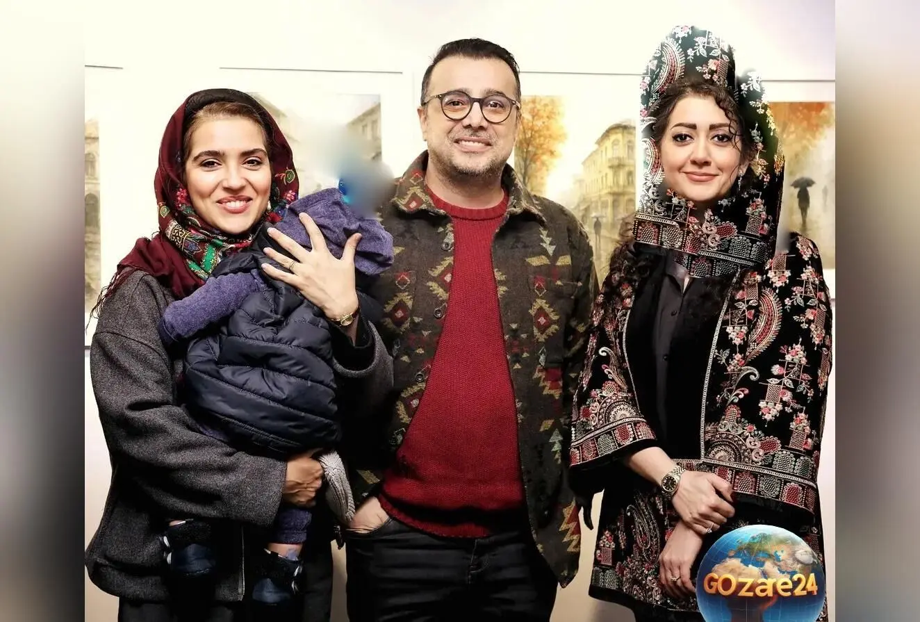 تصاویر و استایل هنرمندان مشهور در افتتاحیه نمایشگاه آرامه به بهار نوروزپور، سپند و کمند امیرسلیمانی در شبکه‌های اجتماعی