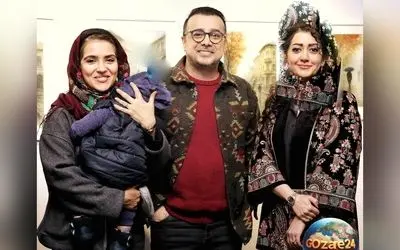 تصاویر و استایل هنرمندان مشهور در افتتاحیه نمایشگاه آرامه به بهار نوروزپور، سپند و کمند امیرسلیمانی در شبکه‌های اجتماعی