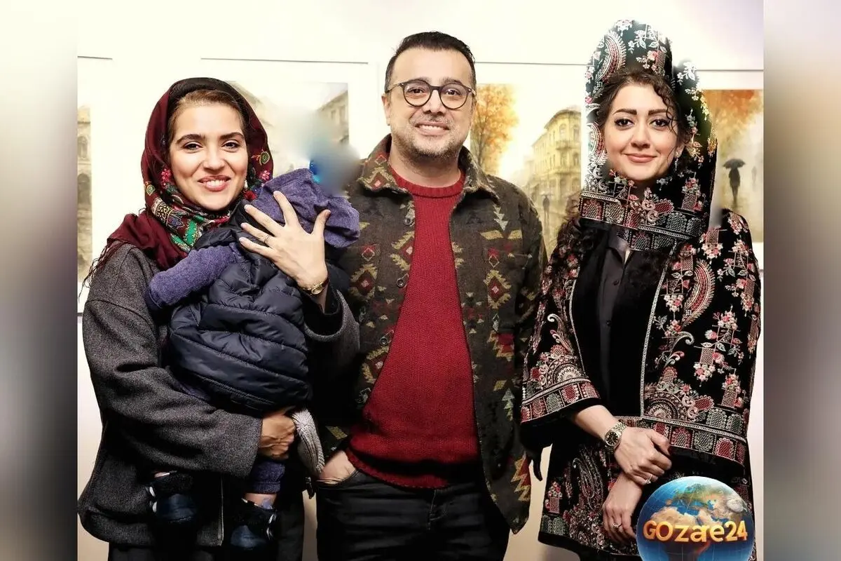 تصاویر و استایل هنرمندان مشهور در افتتاحیه نمایشگاه آرامه به بهار نوروزپور، سپند و کمند امیرسلیمانی در شبکه‌های اجتماعی