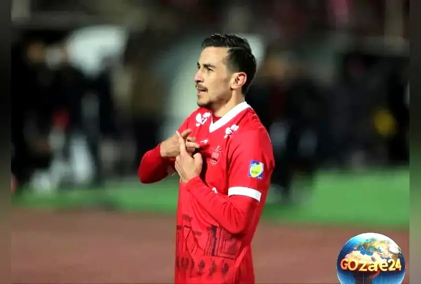حسرت گل احمدزاده در دربی پرسپولیس مقابل شمس‌آذر | واکنش احساسی ستاره سرخ‌ها پس از مردود شدن گل زیبا