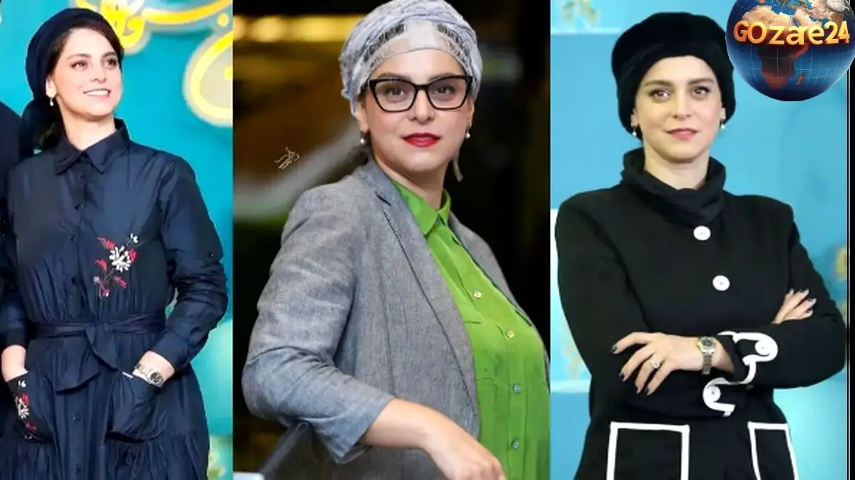عکس متفاوت غزل شاکری در کنار مزار صائب تبریزی با استایل خاص و متفاوت