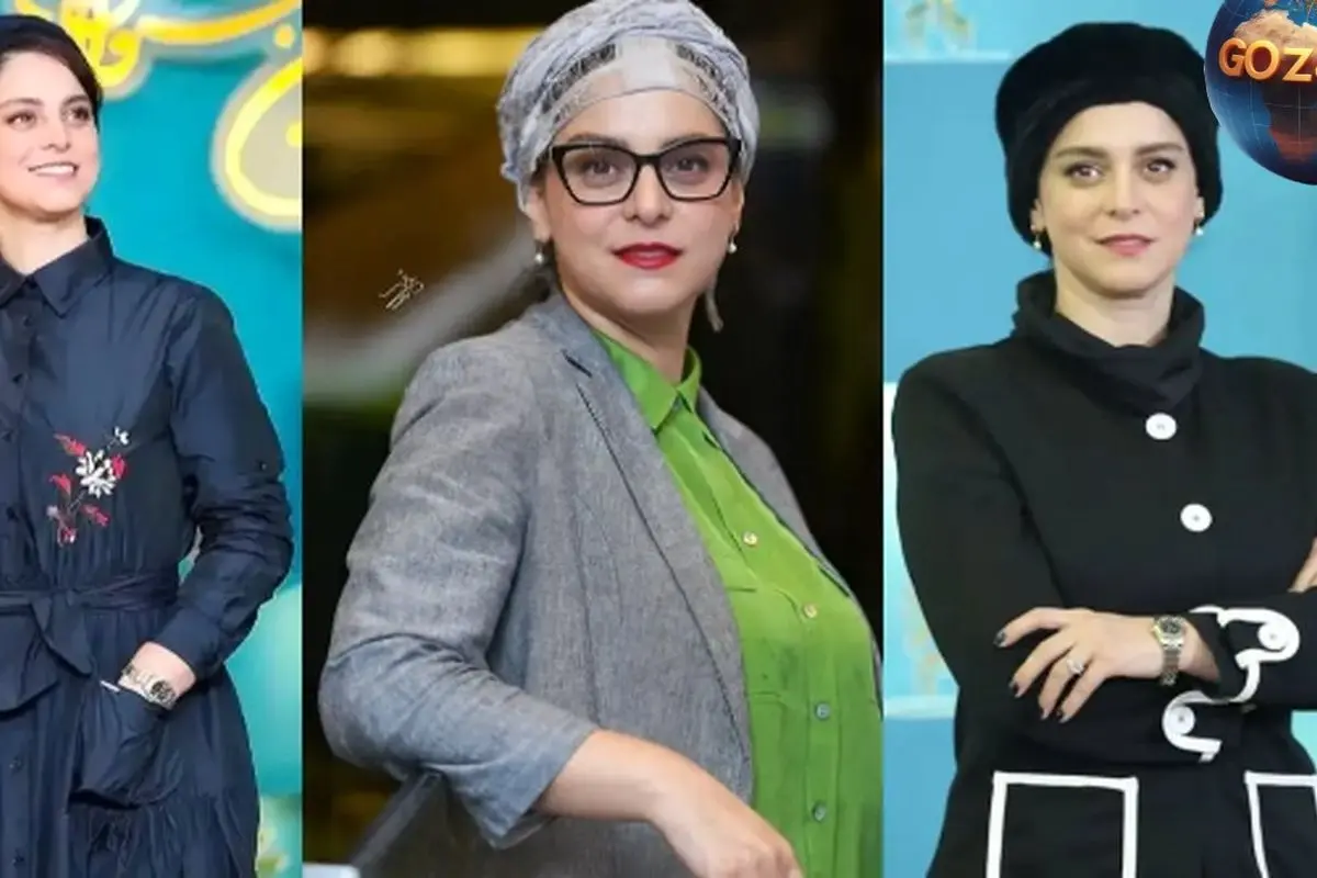 عکس متفاوت غزل شاکری در کنار مزار صائب تبریزی با استایل خاص و متفاوت