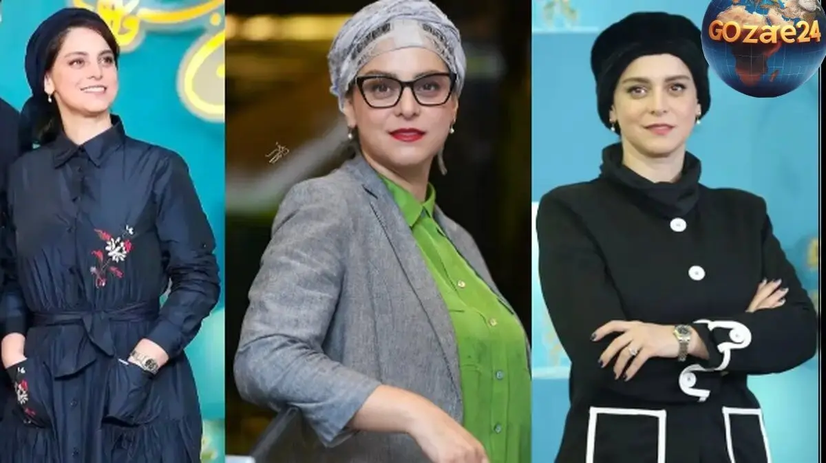 عکس متفاوت غزل شاکری در کنار مزار صائب تبریزی با استایل خاص و متفاوت