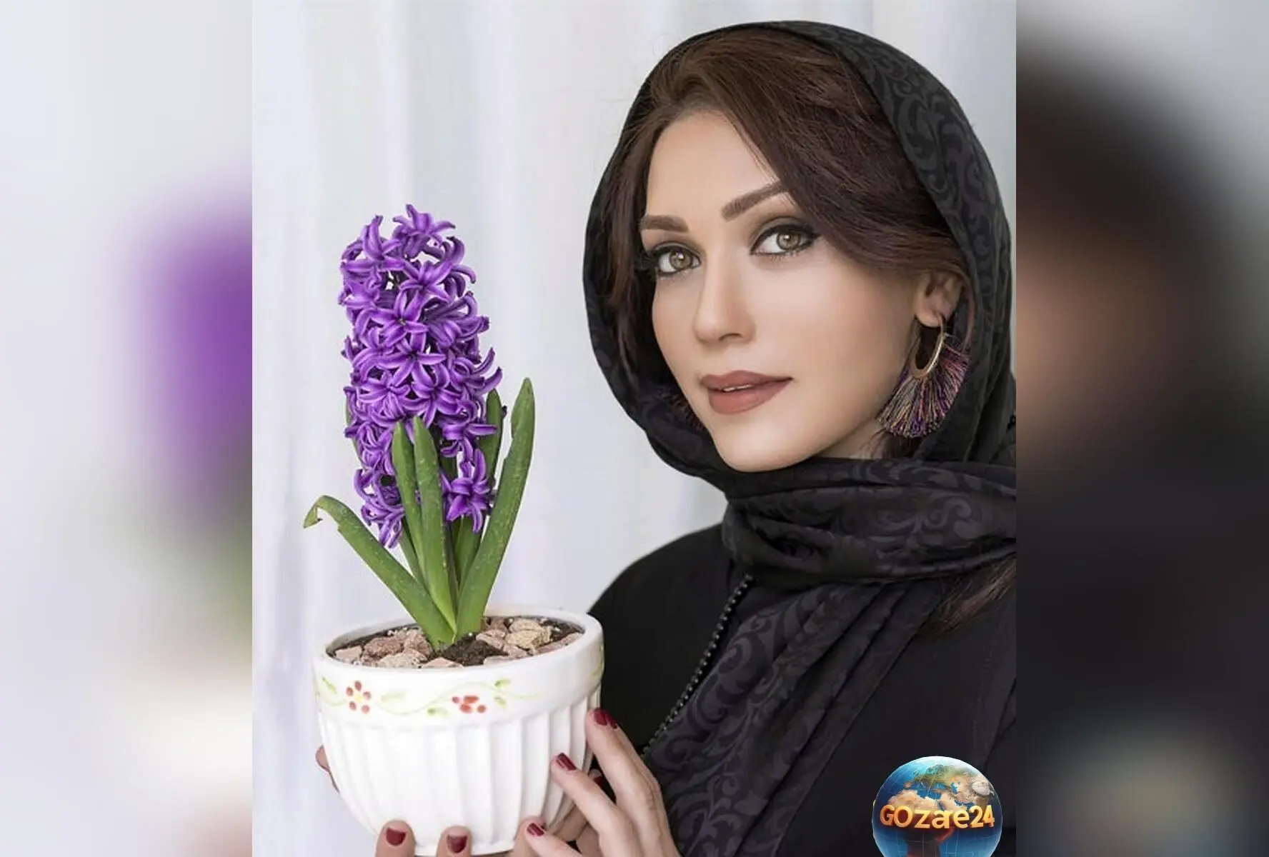 ژست هنری شهرزاد کمال زاده در هوای بارانی و تصویری شاعرانه در اینستاگرام!
