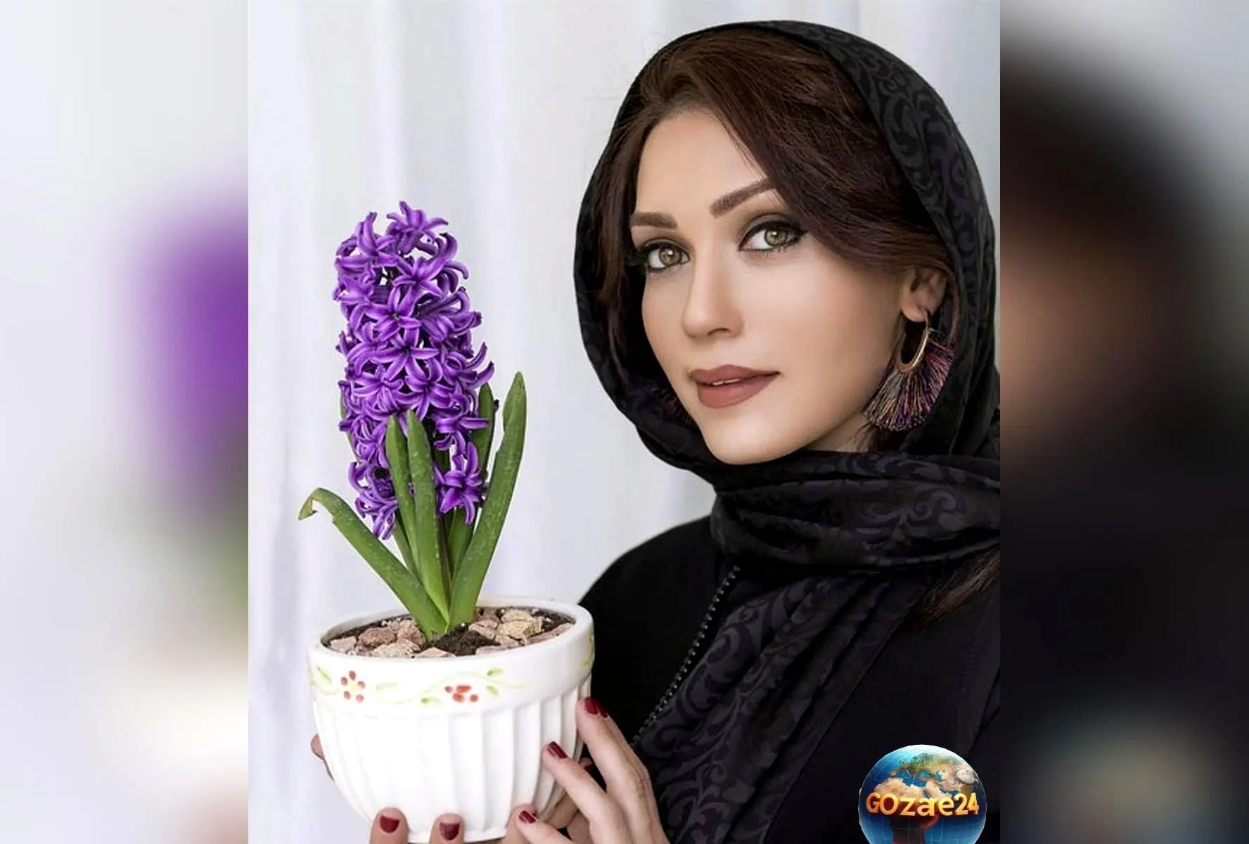 ژست هنری شهرزاد کمال زاده در هوای بارانی و تصویری شاعرانه در اینستاگرام!
