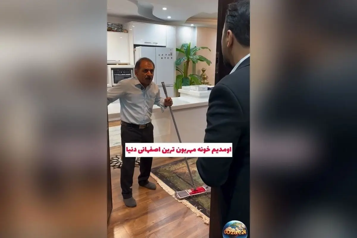 طراحی منزل شاهانه و مدرن عمو رشید با لوستر برنجی، مبلمان مخملی و فرش ایرانی