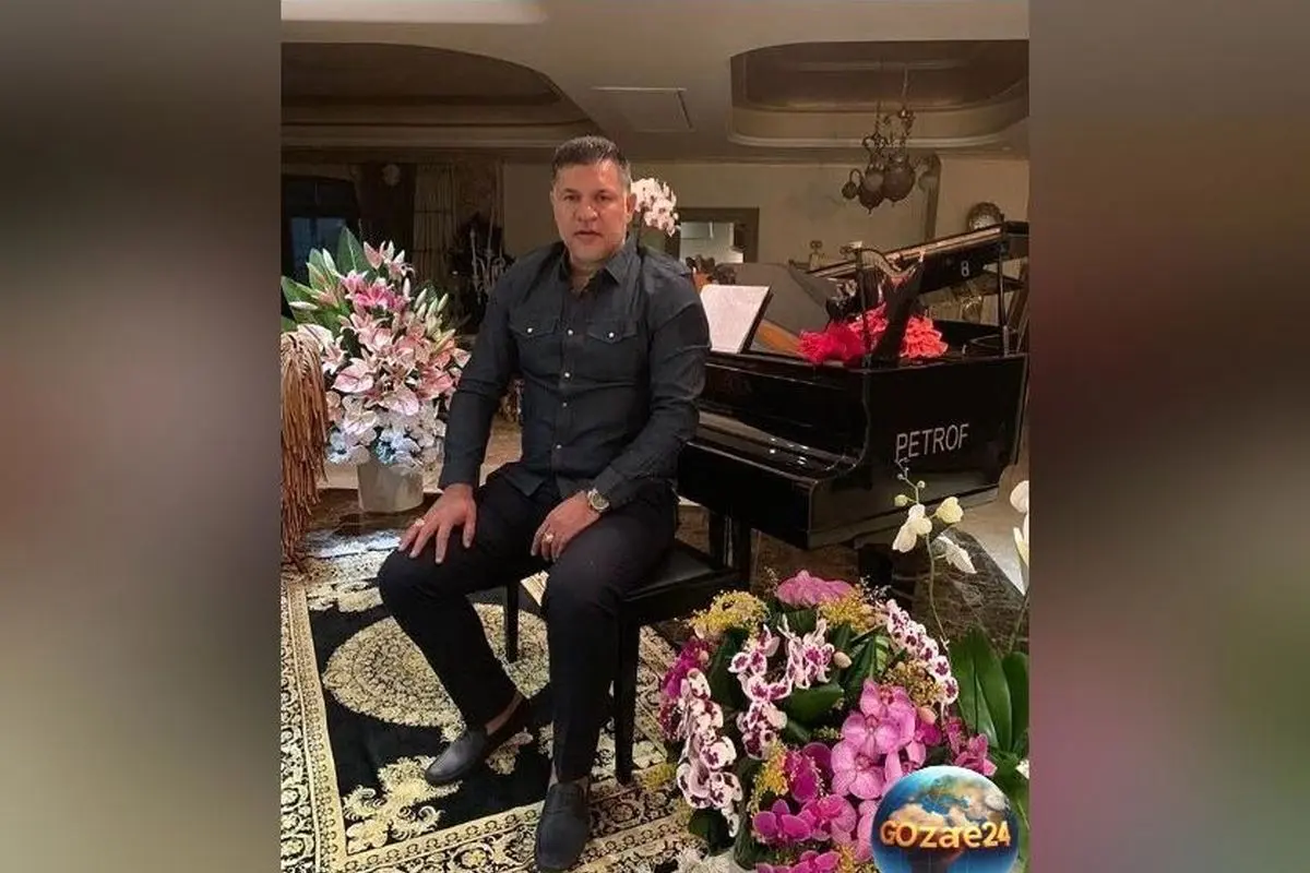 تصویر زیبای سفره هفت سین خاص و منحصر به فرد دختر علی دایی با طراحی ایرانی اصیل و شیک