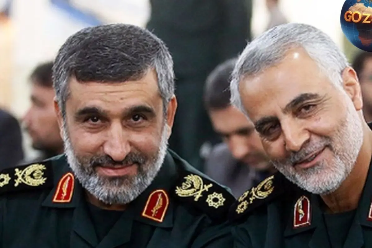 تصویر تاریخی از شهید سردار حاجی زاده در جبهه‌های دفاع مقدس همراه با شهید طهرانی مقدم در دهه 1360