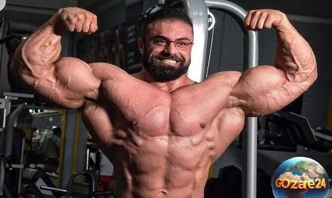 رونمایی از گردنبند سنتی بهروز تابانی در ساحل شمال + عکس | قهرمان پرورش اندام ایران منتظر ویزای آمریکا برای رقابت‌های جهانی