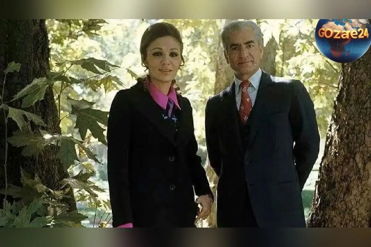 تصویر قدیمی و نایاب از فرح دیبا در کنار مزار محمدرضا پهلوی در غربت و سفر در زمان