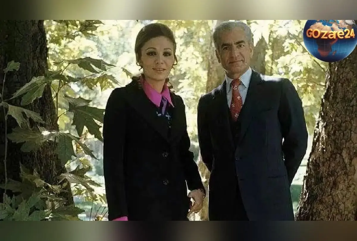 تصویر قدیمی و نایاب از فرح دیبا در کنار مزار محمدرضا پهلوی در غربت و سفر در زمان