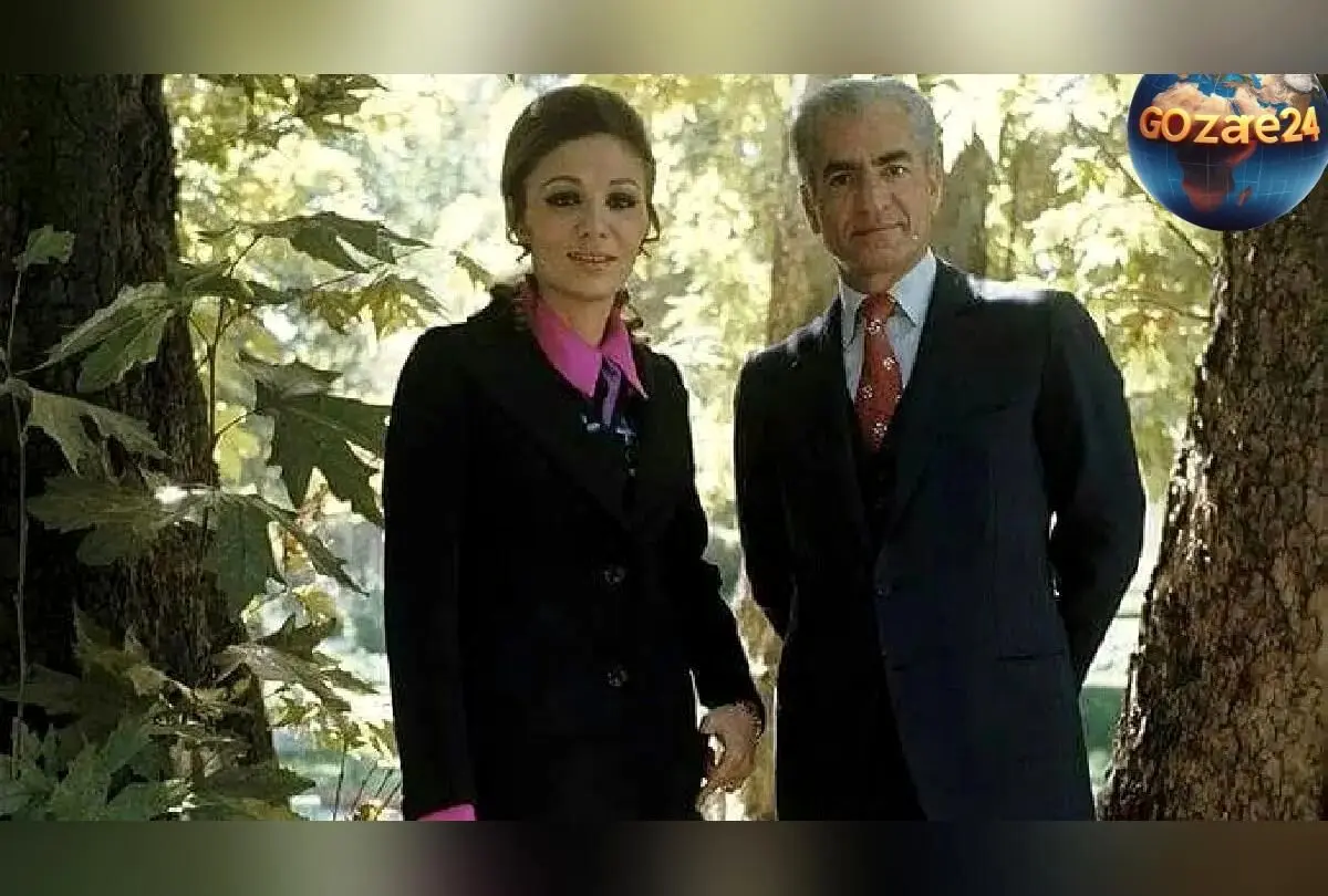 تصویر قدیمی و نایاب از فرح دیبا در کنار مزار محمدرضا پهلوی در غربت و سفر در زمان