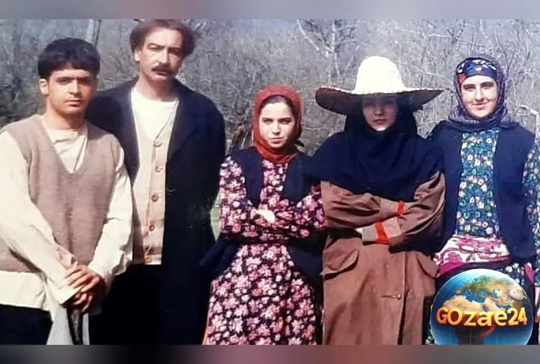 تصاویر خاطره‌انگیز از پشت صحنه سریال «آواز مه» با بازی خسرو شکیبایی و اکرم مهدوی در سال 1380