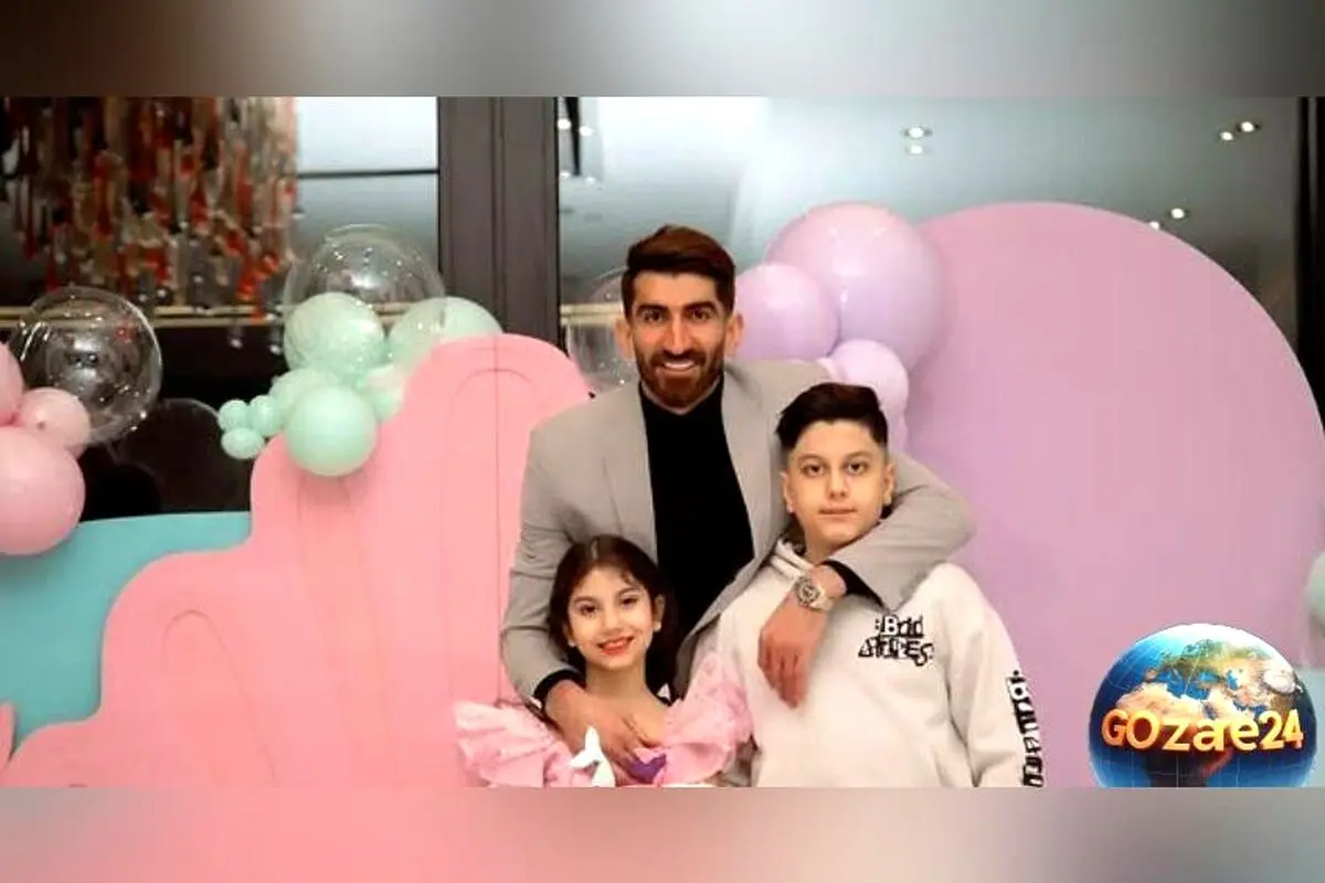 تصویر جشن تولد شیک و باکلاس پسر علیرضا بیرانوند با کیک دوطبقه و خلاقیت اُوستا قنّاد تهرونی