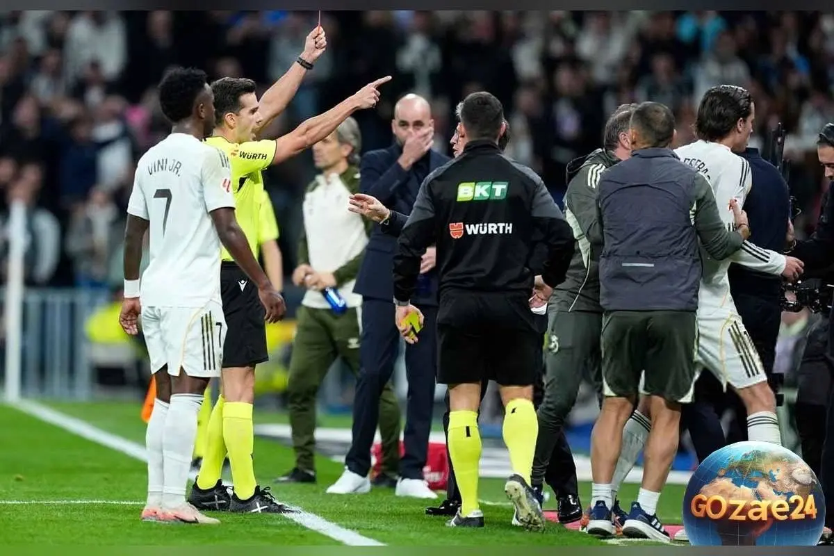 اخراج آلوارو کارراس در بازی رئال مادرید مقابل سلتاویگو به دلیل اعتراضات مداوم + جزئیات و ویدیو