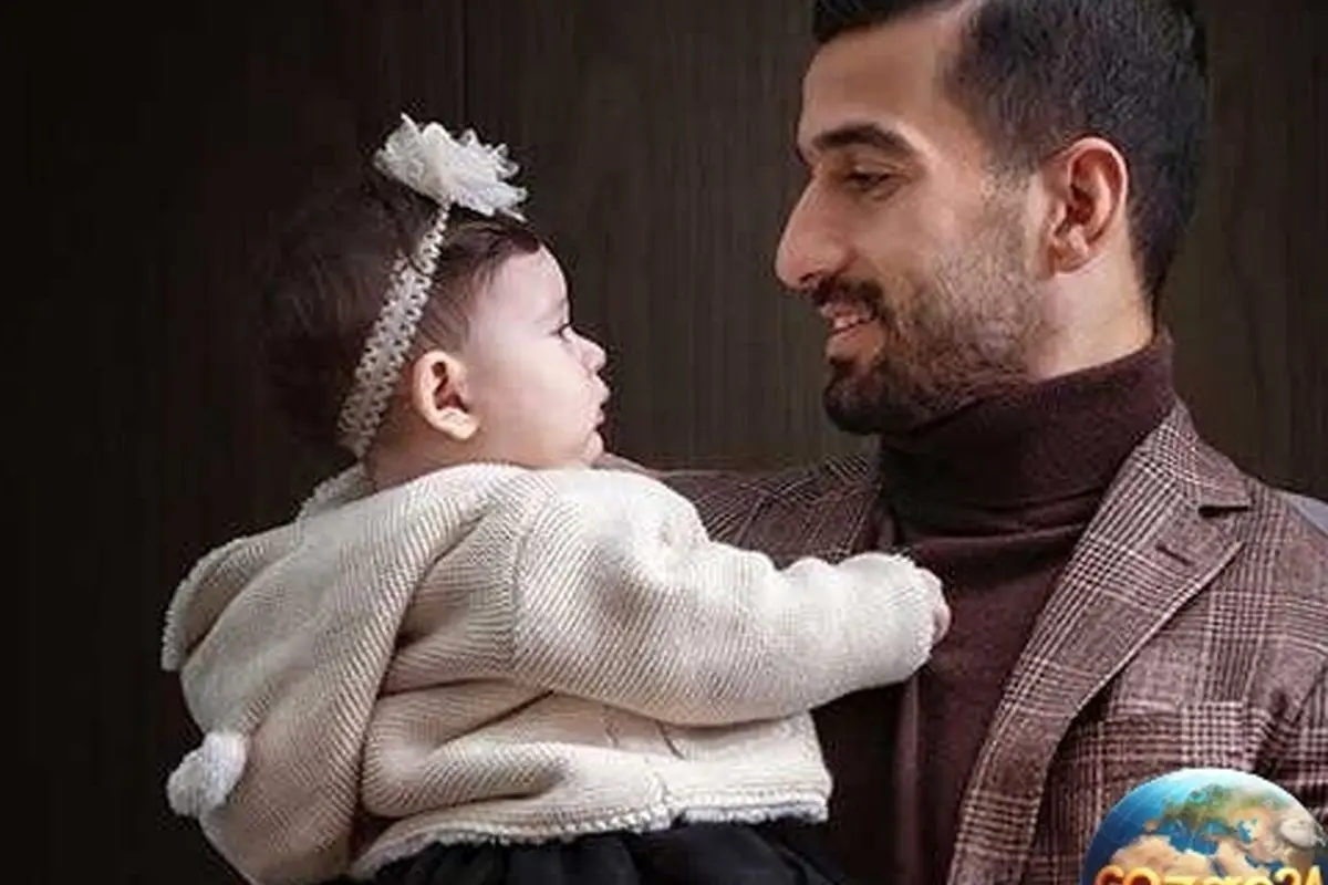 کیک تولد رنگین کمانی دختر احسان حاج صفی در کنار دریا + عکسهای دیدنی
