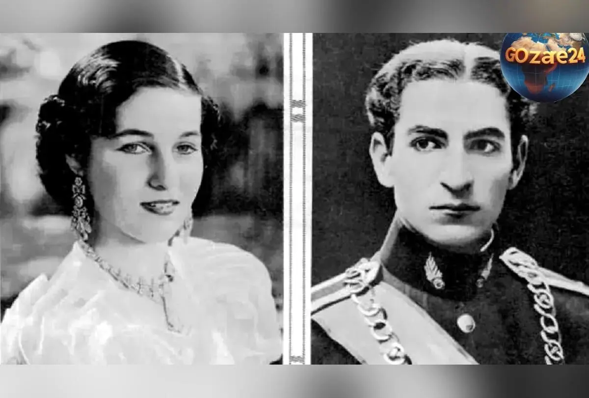 تصویری نادر از دیدار محمدرضا پهلوی و فوزیه با مؤسس بیمارستان فیروزآبادی در اوایل دهه ۲۰ در شهر ری